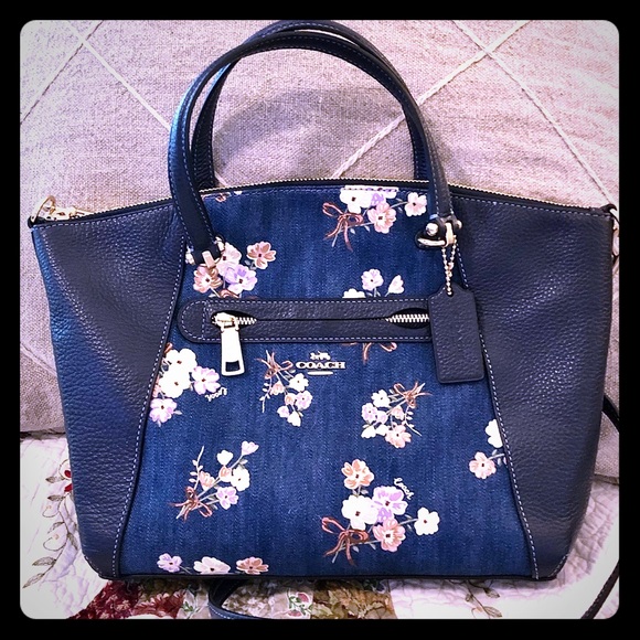 Coach Outlet Coach Denim Prairie Satchel Prairie Satchel With